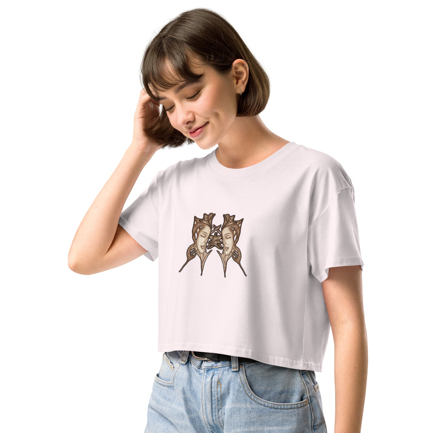 Magic butterfly women’s crop top